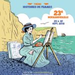 affiche concours de BD festival Normandiebulle sur aux arts