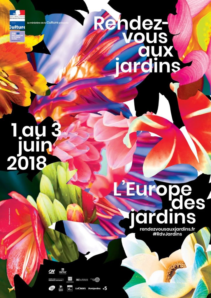 affiche rendez-vous aux Jardin 2018 Aux Arts