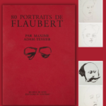 couverture de livres, 80 portraits de Flaubert, portraits au crayon papier