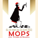affiche exposition mops de Philippe de maupeou