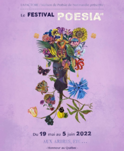 Affiche du festival de poésie en Seine Maritime de main à juin