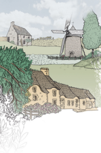 Affiche moulins en Cotentin