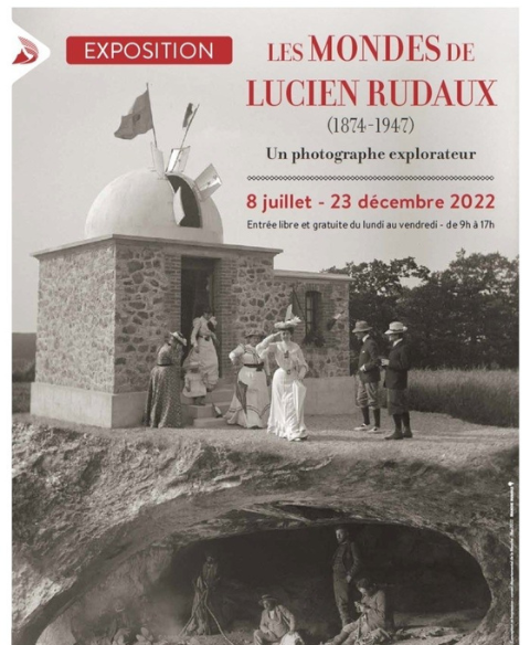 Affiche exposition Les mondes de Lucien Rudaux (1874-1947)